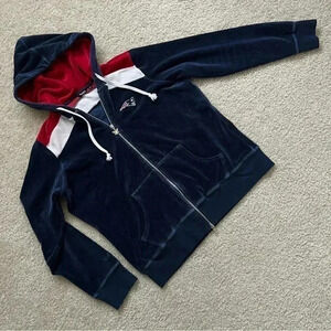 Touch By Alyssa Milano New England Patriots Jacket Full Zip Hooded Women Size XL